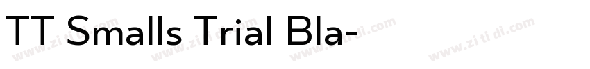TT Smalls Trial Bla字体转换